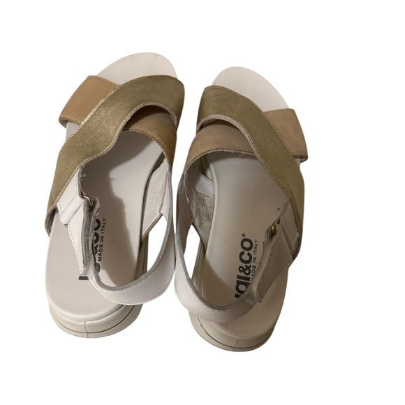 White Platform Shoes with Modern Chunky Sole - Picture 7 of 10